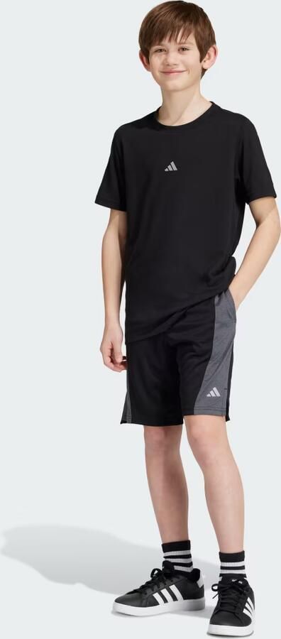 Adidas Training AEROREADY Heather Short Kids Zwart- Zwart - Foto 4