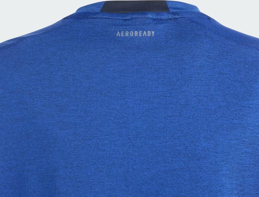 Adidas Sportswear sportshirt blauw Sport t-shirt Gerecycled polyester Ronde hals 140 - Foto 4