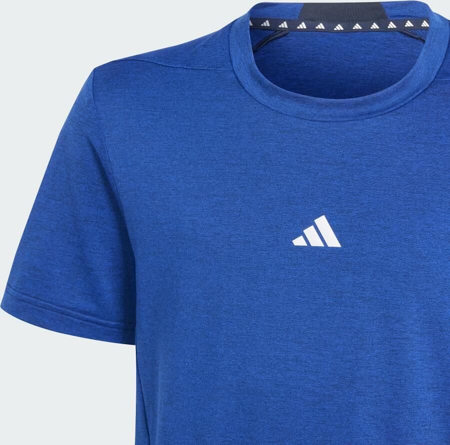 Adidas Sportswear sportshirt blauw Sport t-shirt Gerecycled polyester Ronde hals 140 - Foto 2