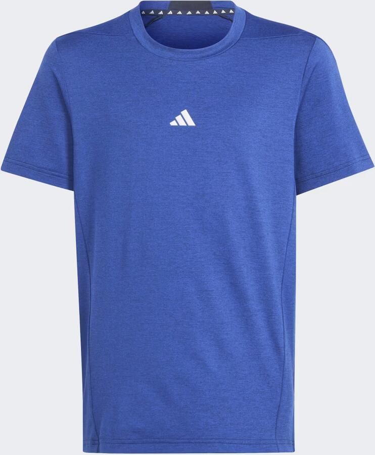 Adidas Sportswear sportshirt blauw Sport t-shirt Gerecycled polyester Ronde hals 140 - Foto 4