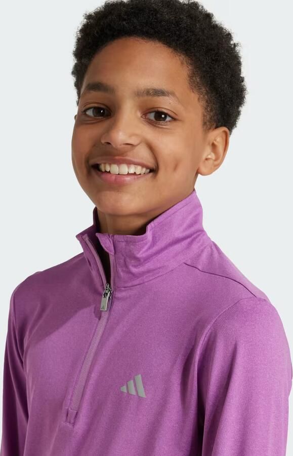 Adidas T-Shirt Lange Mouw Training AEROREADY 1 2-Zip Long Sleeve Long-Sleeve Top - Foto 4