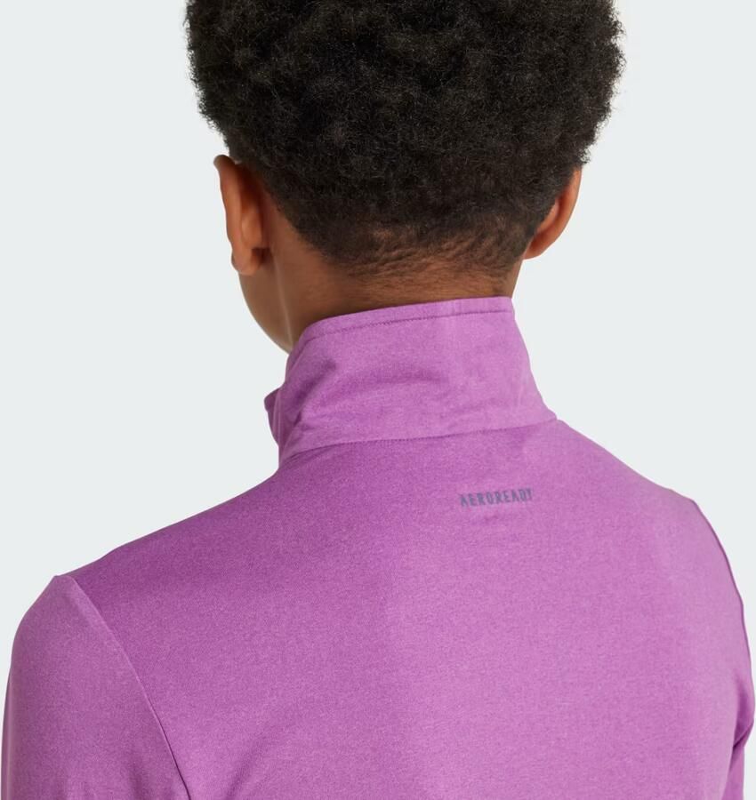 Adidas T-Shirt Lange Mouw Training AEROREADY 1 2-Zip Long Sleeve Long-Sleeve Top