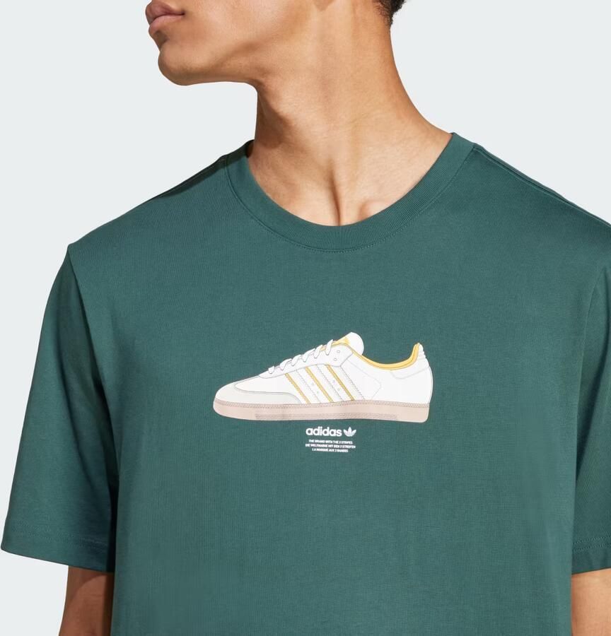 Adidas Originals Sportieve Groene T-shirt met korte mouwen Green Heren