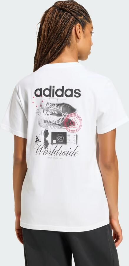 Adidas TRAVEL LOOSE GRAPHIC T-SHIRT - Foto 5