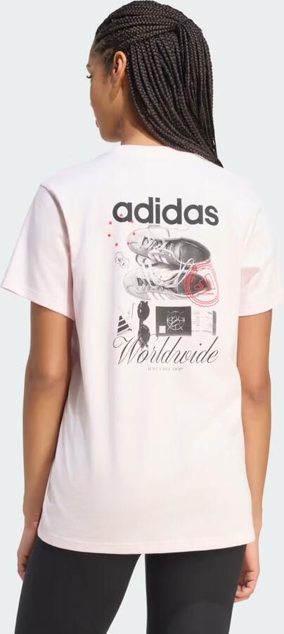 Adidas TRAVEL LOOSE GRAPHIC T-SHIRT - Foto 5