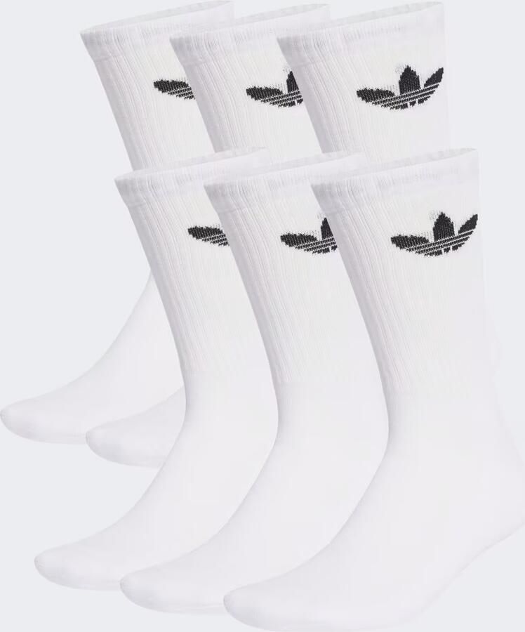 Adidas Originals Trefoil Crew Sokken (6 Pack) Unisex wit Maat 40-42 Kleding - Foto 5