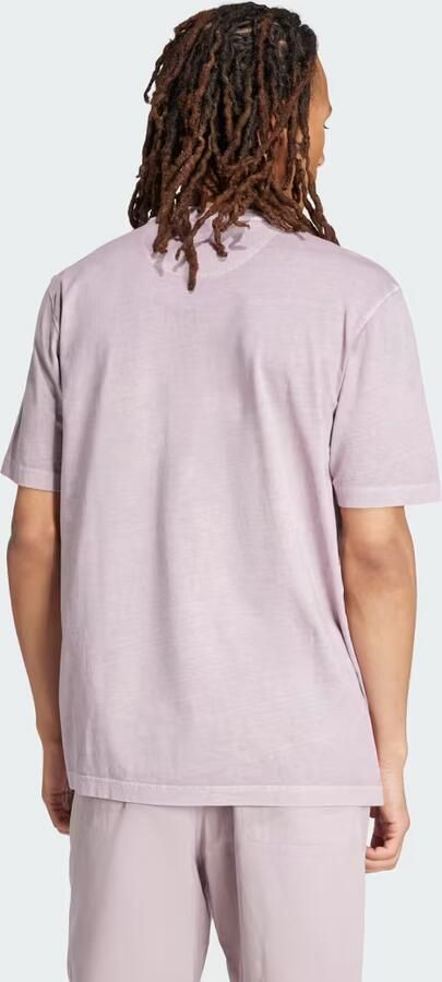 Adidas Trefoil Essentials + Dye Pocket T-shirt Paars- Heren Paars - Foto 5