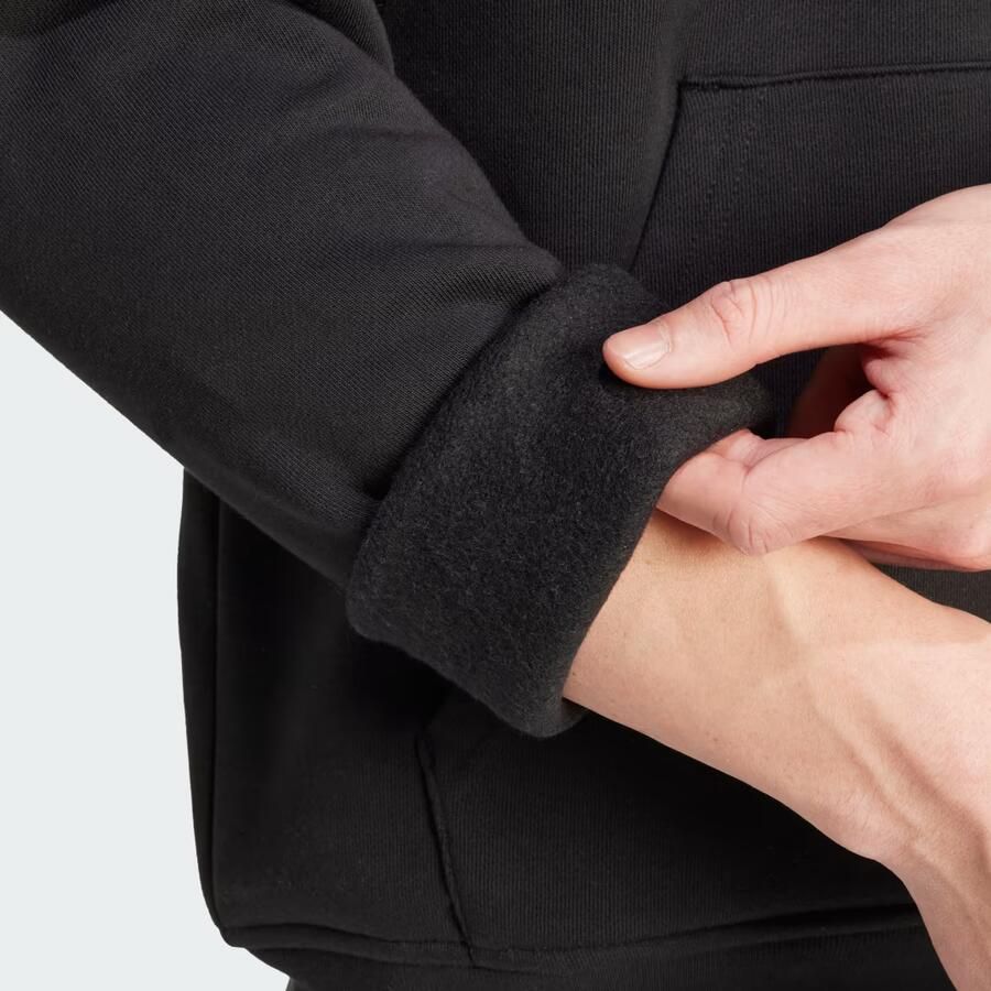 Adidas Originals Trefoil Essentials Hoodie men Hoodies & Sweaters zwart Maat L Kleding