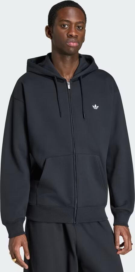 Adidas TREFOIL ESSENTIALS LOOSE HOODIE MET LANGE RITSSLUITING