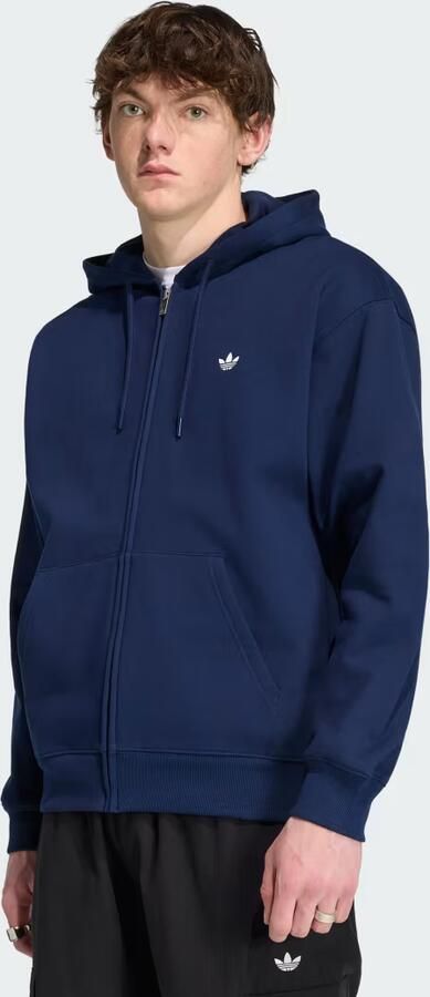 Adidas TREFOIL ESSENTIALS LOOSE HOODIE MET LANGE RITSSLUITING