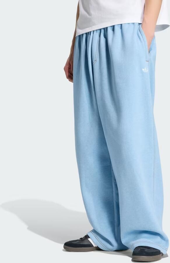 Adidas TREFOIL ESSENTIALS MELANGE BAGGY BROEK MET WIJDERE BOORDEN