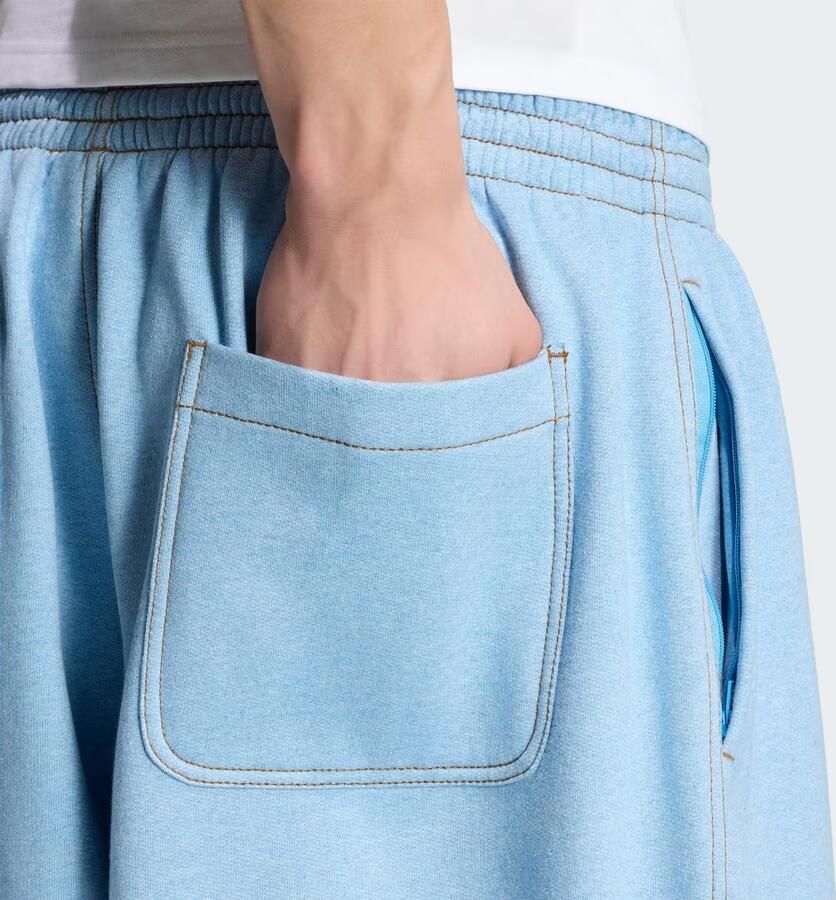 Adidas TREFOIL ESSENTIALS MELANGE BAGGY BROEK MET WIJDERE BOORDEN - Foto 3