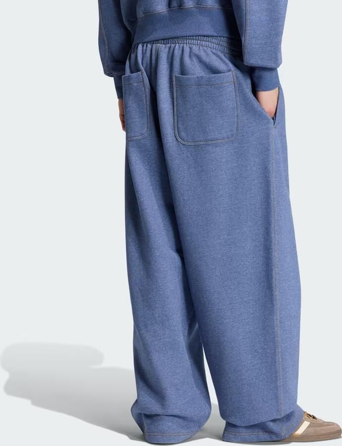 Adidas TREFOIL ESSENTIALS MELANGE BAGGY BROEK MET WIJDERE BOORDEN - Foto 4