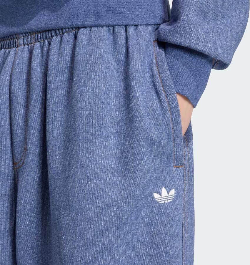 Adidas TREFOIL ESSENTIALS MELANGE BAGGY BROEK MET WIJDERE BOORDEN - Foto 3