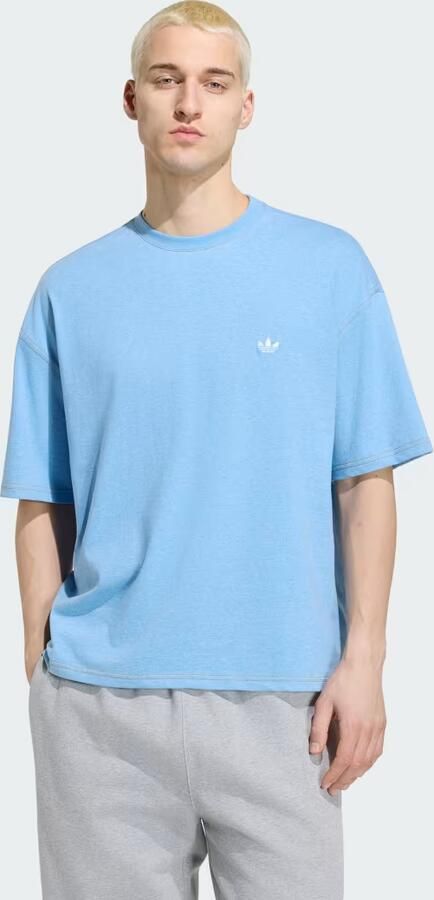 Adidas TREFOIL ESSENTIALS MELANGE LOOSE-FIT CROPPED T-SHIRT