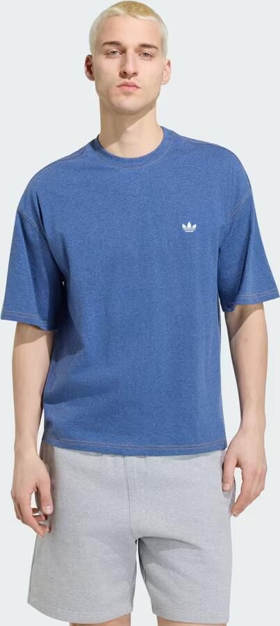 Adidas TREFOIL ESSENTIALS MELANGE LOOSE-FIT CROPPED T-SHIRT