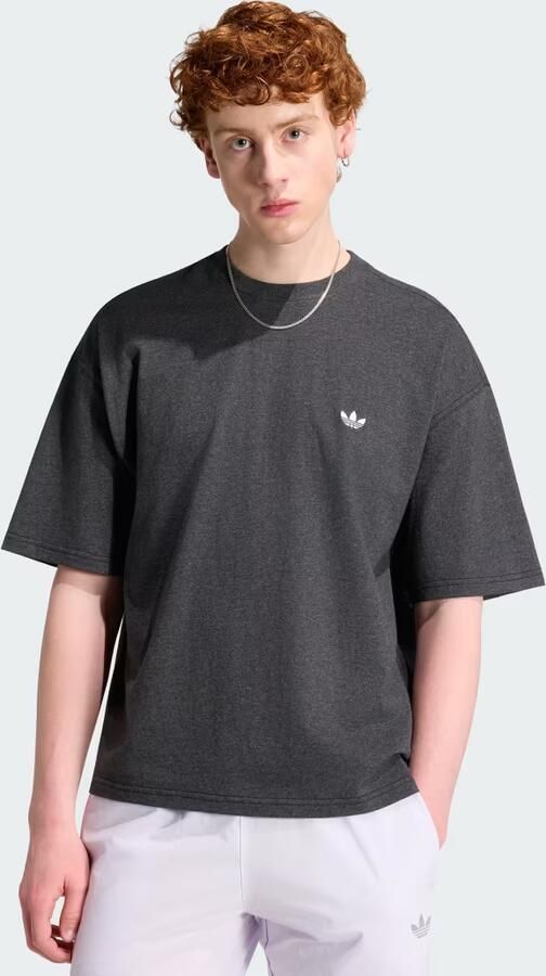 Adidas TREFOIL ESSENTIALS MELANGE LOOSE-FIT CROPPED T-SHIRT