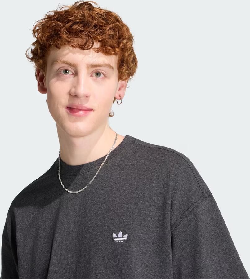 Adidas TREFOIL ESSENTIALS MELANGE LOOSE-FIT CROPPED T-SHIRT - Foto 4