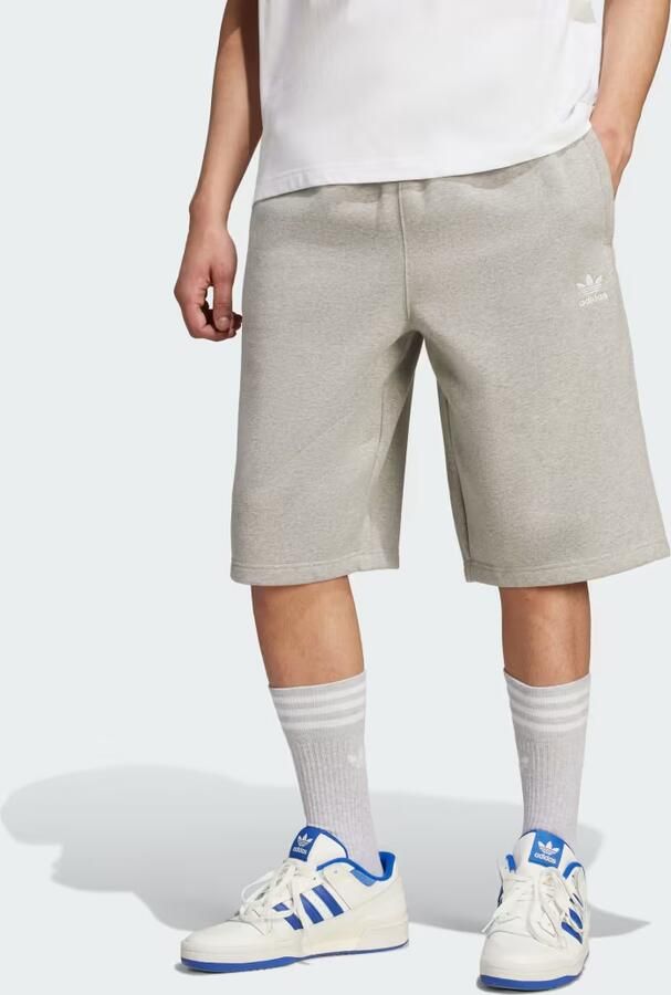 Adidas Originals Trefoil Essential Long Shorts Grijs- Heren Grijs