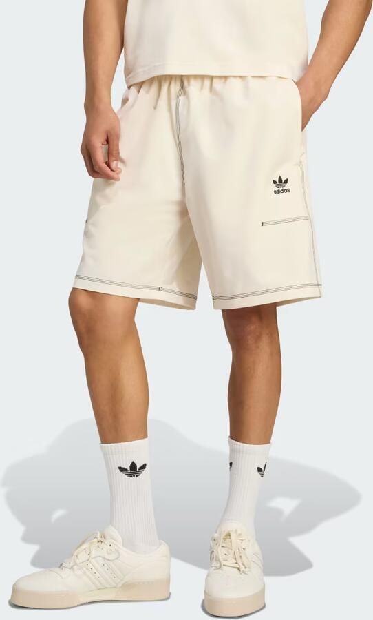 Adidas Originals Korte regular fit broek met labelstitching - Foto 6