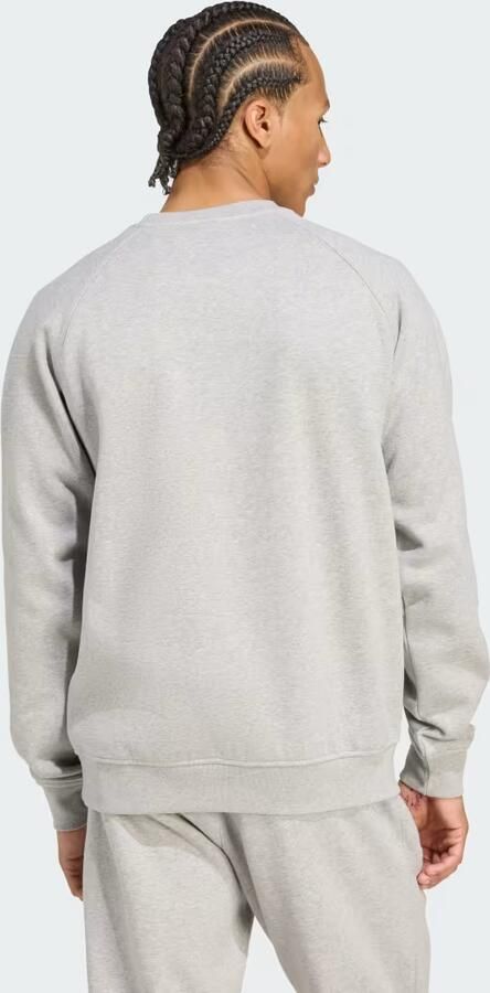 Adidas Originals Trefoil Essential Crew Sweatshirt Grijs- Heren Grijs - Foto 5