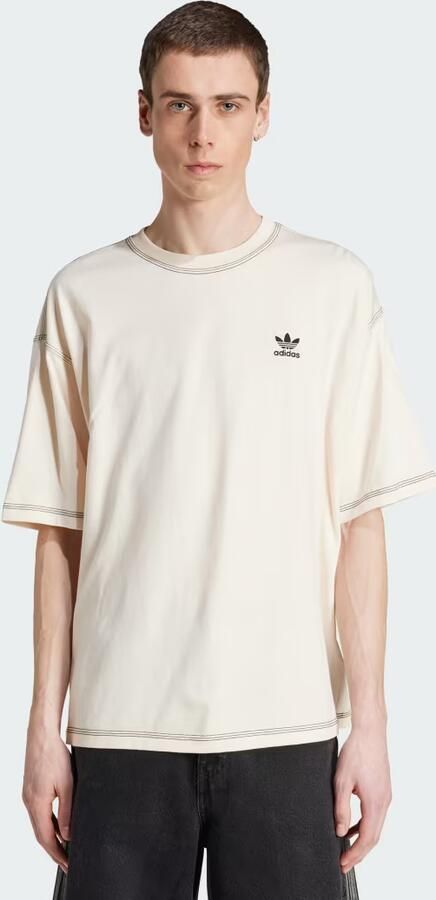 Adidas Originals T-shirt met labelstitching en ronde hals - Foto 6