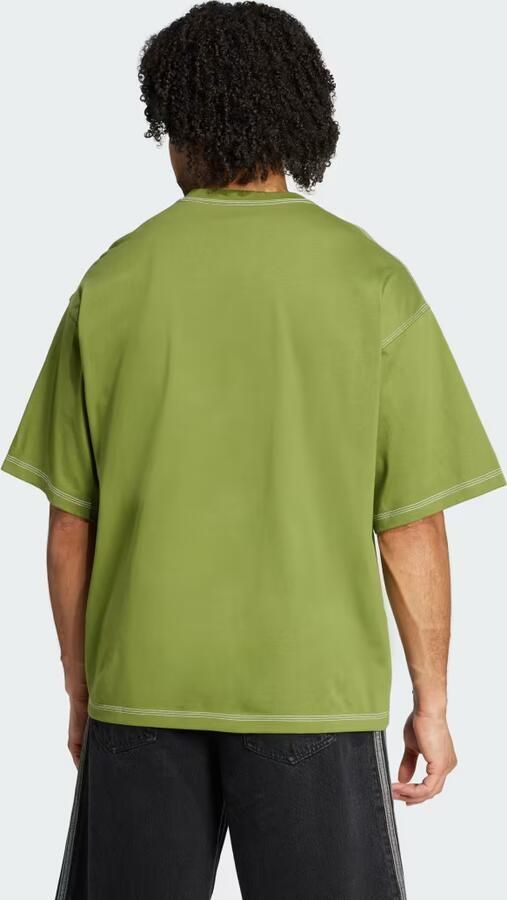 Adidas Originals T-shirt met labelstitching en ronde hals - Foto 5