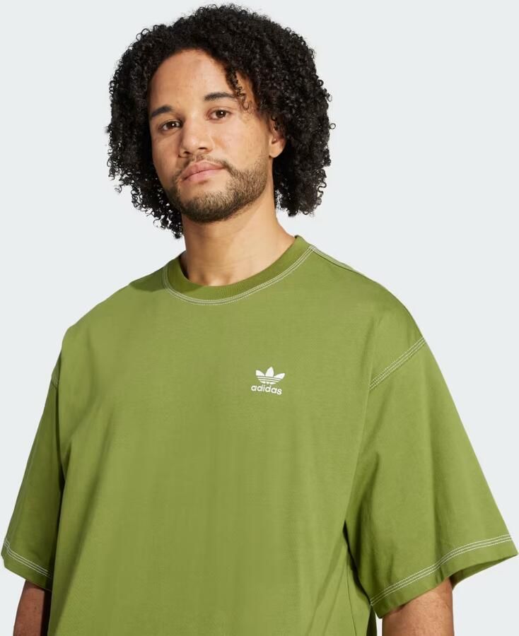 Adidas Originals T-shirt met labelstitching en ronde hals - Foto 4