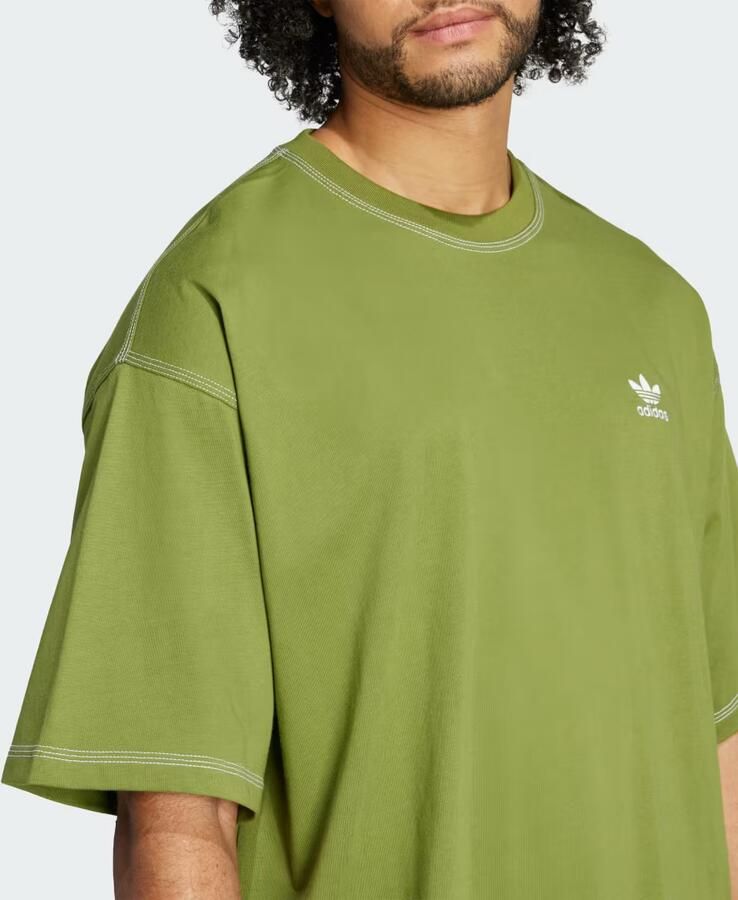 Adidas Originals T-shirt met labelstitching en ronde hals - Foto 3