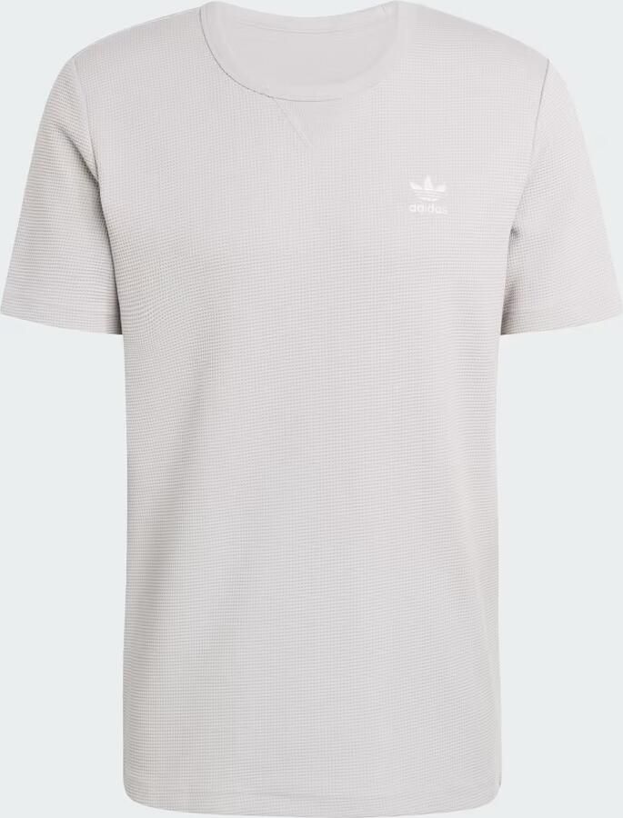 Adidas Trefoil Essentials Waffle T-shirt Grijs- Heren Grijs - Foto 5