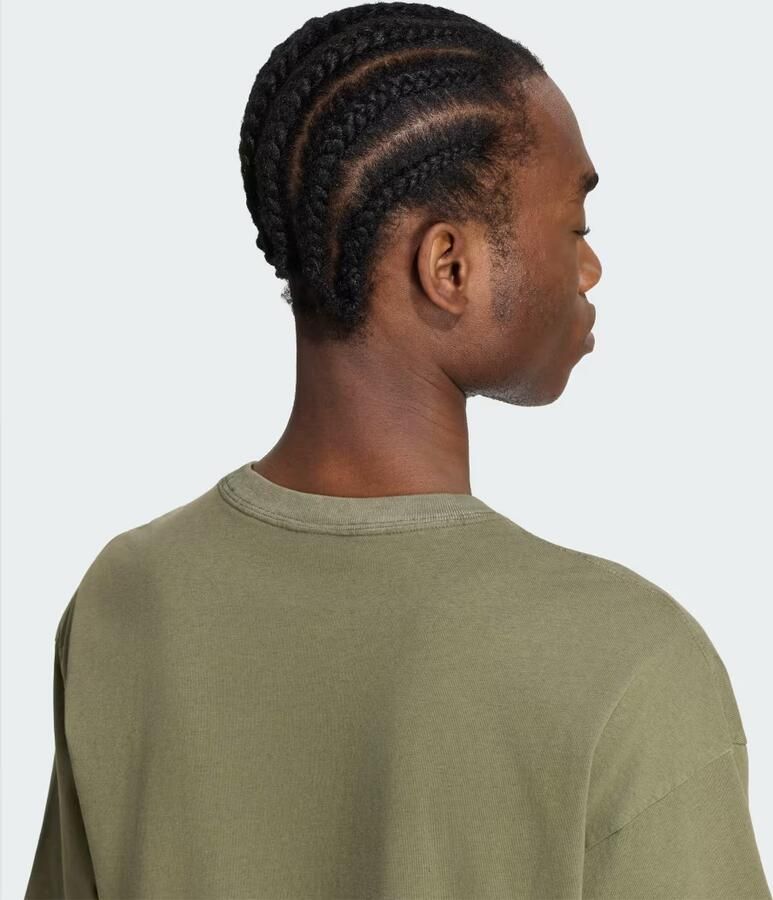 Adidas TREFOIL ESSENTIALS WASHED LOOSE-FIT T-SHIRT MET VERLAAGDE SCHOUDERS - Foto 4