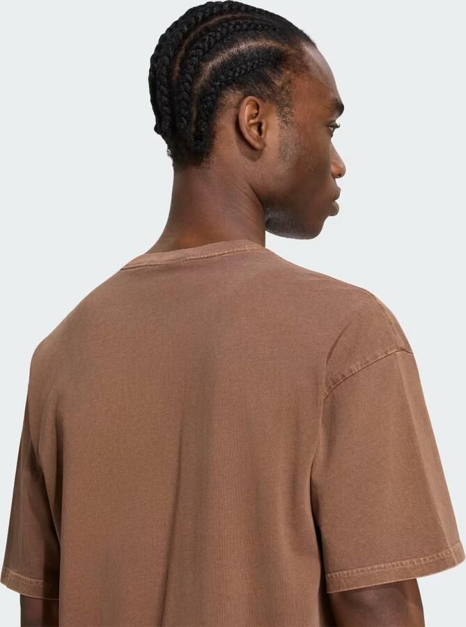 Adidas TREFOIL ESSENTIALS WASHED LOOSE-FIT T-SHIRT MET VERLAAGDE SCHOUDERS - Foto 4