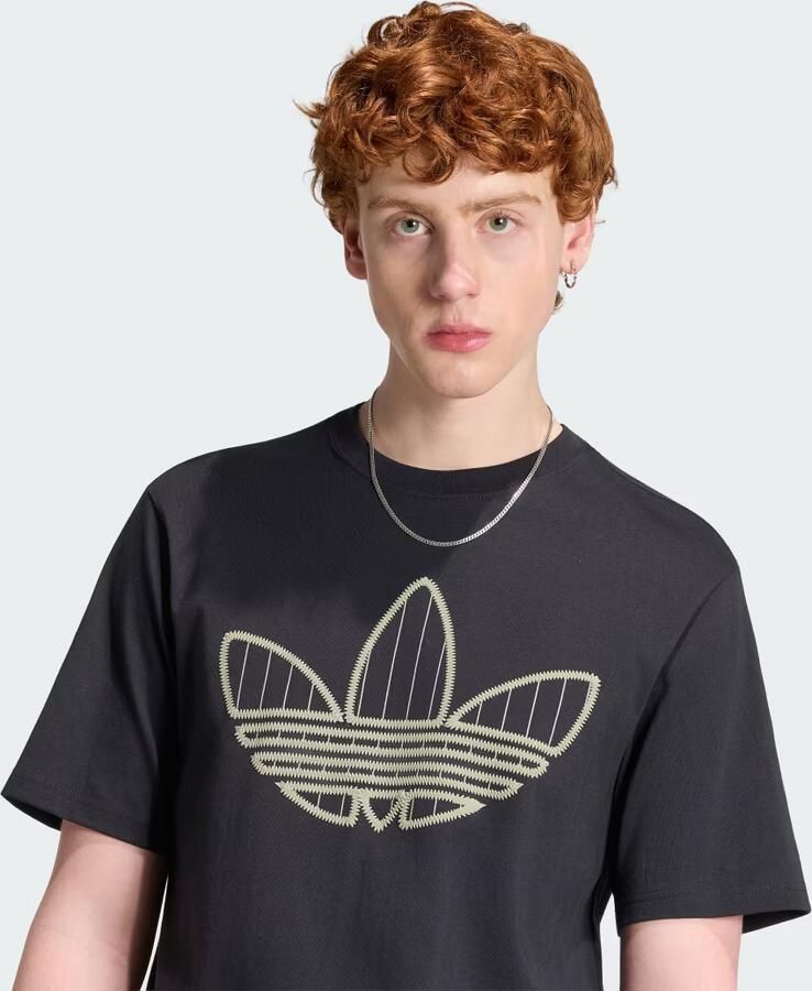 Adidas Originals Regular fit t-shirt van puur katoen model 'TREFOIL INFILL' - Foto 5