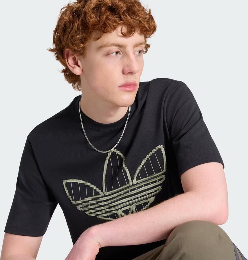 Adidas Originals Regular fit t-shirt van puur katoen model 'TREFOIL INFILL' - Foto 3