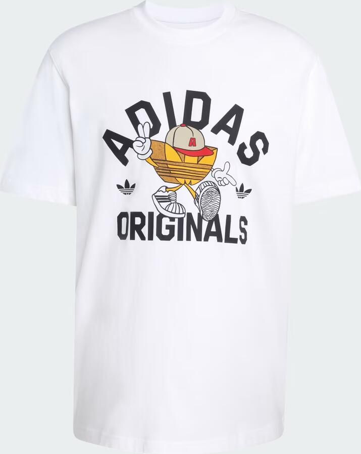Adidas Originals Trefoil Cap T-Shirt Wit- Heren Wit - Foto 4