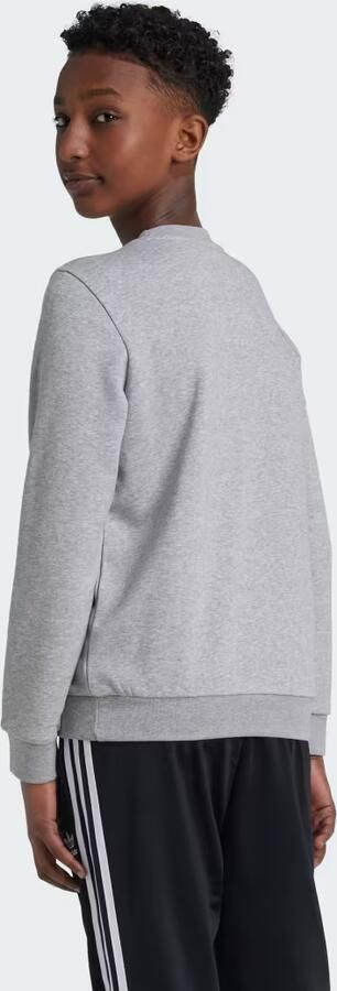 Adidas Originals sweater grijs melange Trui Katoen Ronde hals 158 - Foto 6