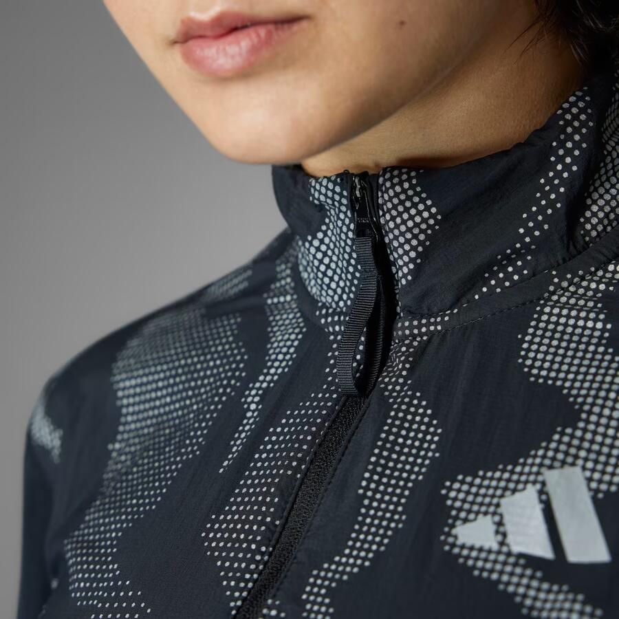 Adidas Ultimate Hi Vis Reflective Shirt met Halflange Rits - Foto 2