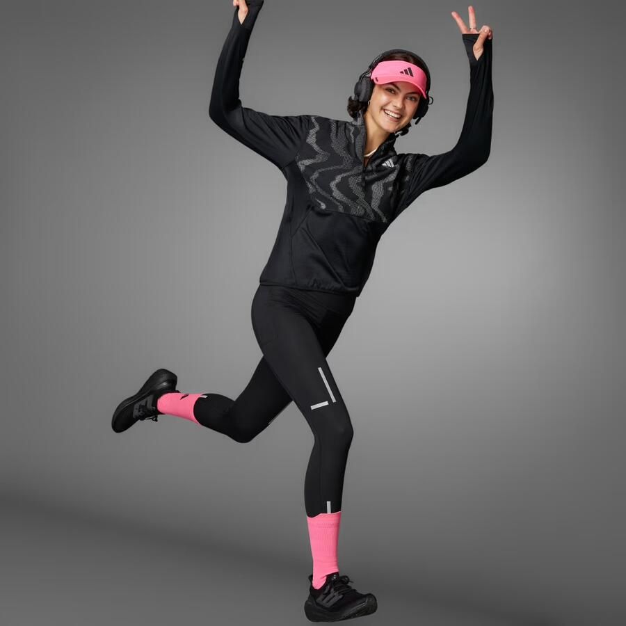 Adidas Ultimate Hi Vis Reflective Shirt met Halflange Rits - Foto 3