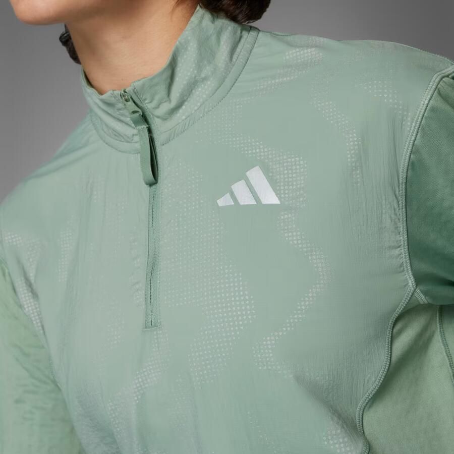 Adidas Ultimate Hi Vis Reflective Shirt met Halflange Rits - Foto 2