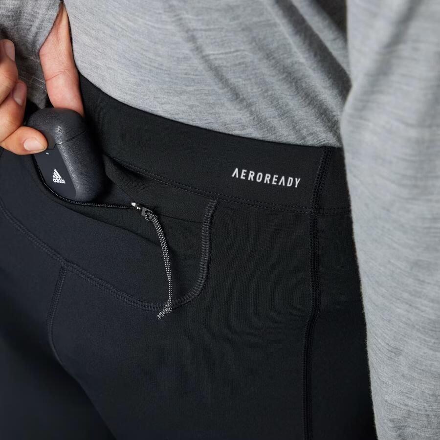 Adidas Ultimate Running Conquer the Elements AEROREADY Warming Legging Zwart- Heren Zwart - Foto 7