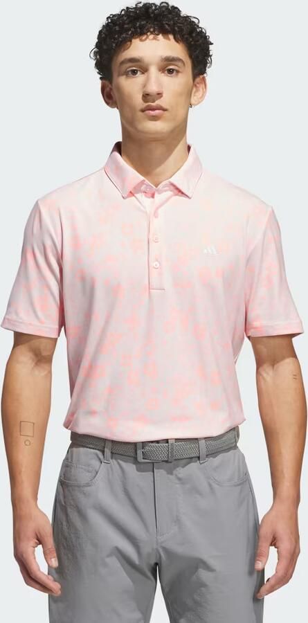 Adidas ULTIMATE365+ CLIMACOOL BUTTERSPUN MIGHTY BLOSSOM PRINT POLOSHIRT