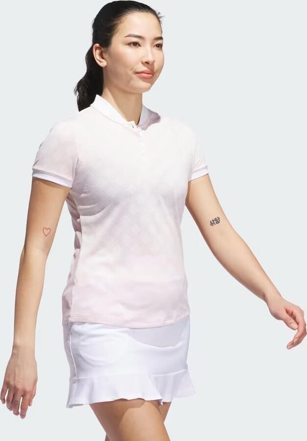 Adidas Ultimate365 Jacquard Short Sleeve Polo Shirt - Foto 5