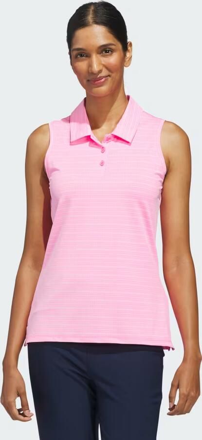 Adidas ULTIMATE365 JACQUARD SLEEVELESS POLOSHIRT