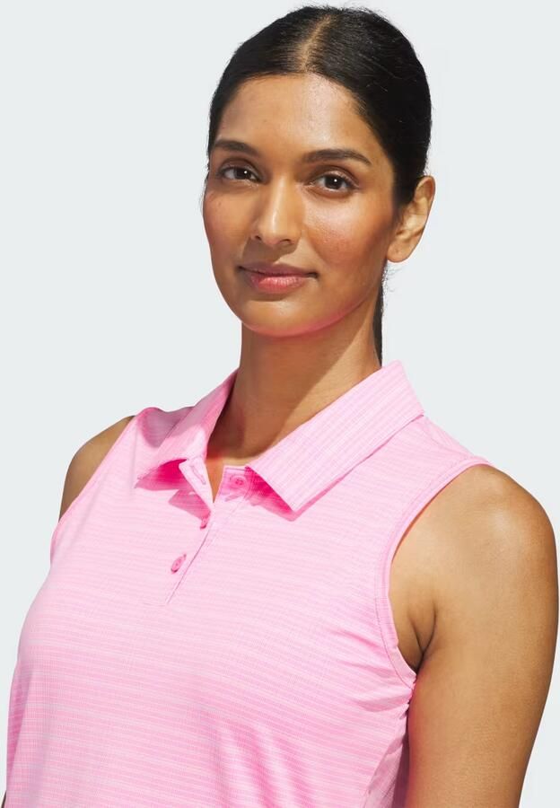 Adidas ULTIMATE365 JACQUARD SLEEVELESS POLOSHIRT - Foto 2