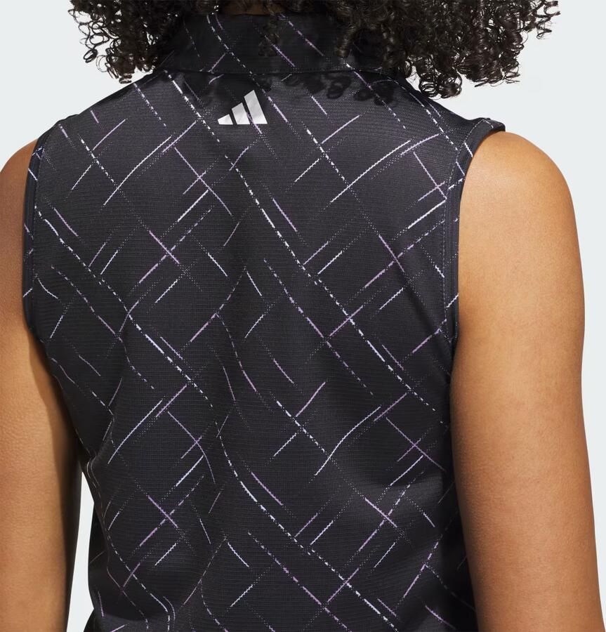 Adidas Ultimate365 Printed Mouwloos Poloshirt - Foto 3