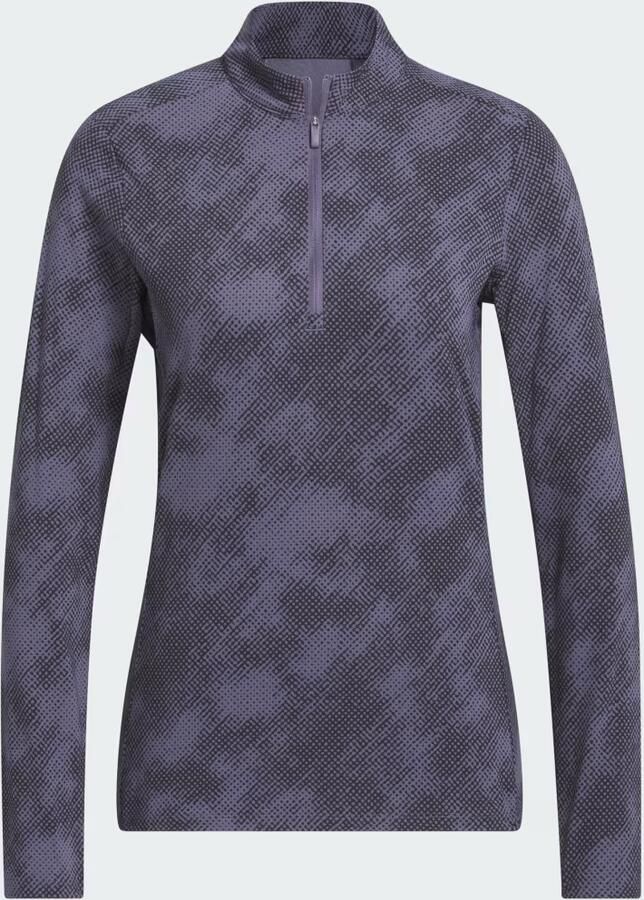Adidas Ultimate365 Printed Quarter-Zip Mock Neck Top - Foto 4