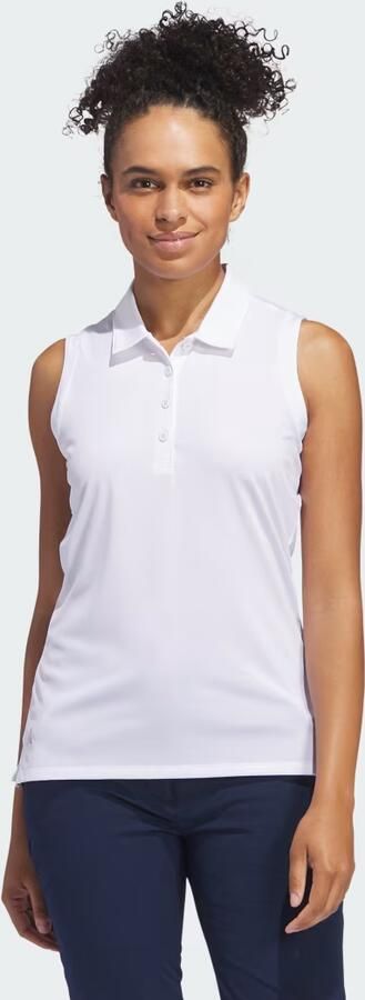 Adidas Performance Ultimate365 Solid Mouwloos Poloshirt