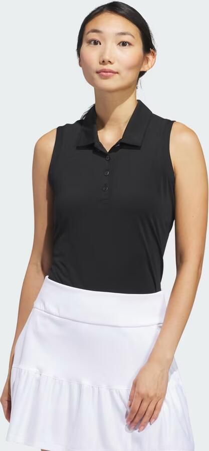 Adidas Performance Ultimate365 Solid Mouwloos Poloshirt