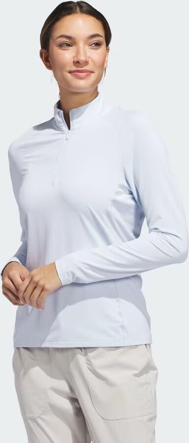 Adidas Ultimate365 Solid Poloshirt met Korte Rits en Col
