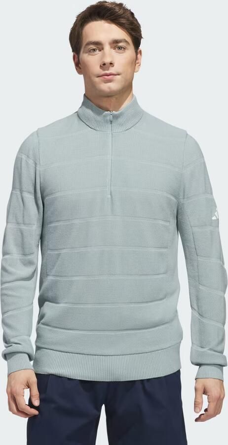 Adidas Ultimate365 Tour Knit Windsweater met Korte Rits